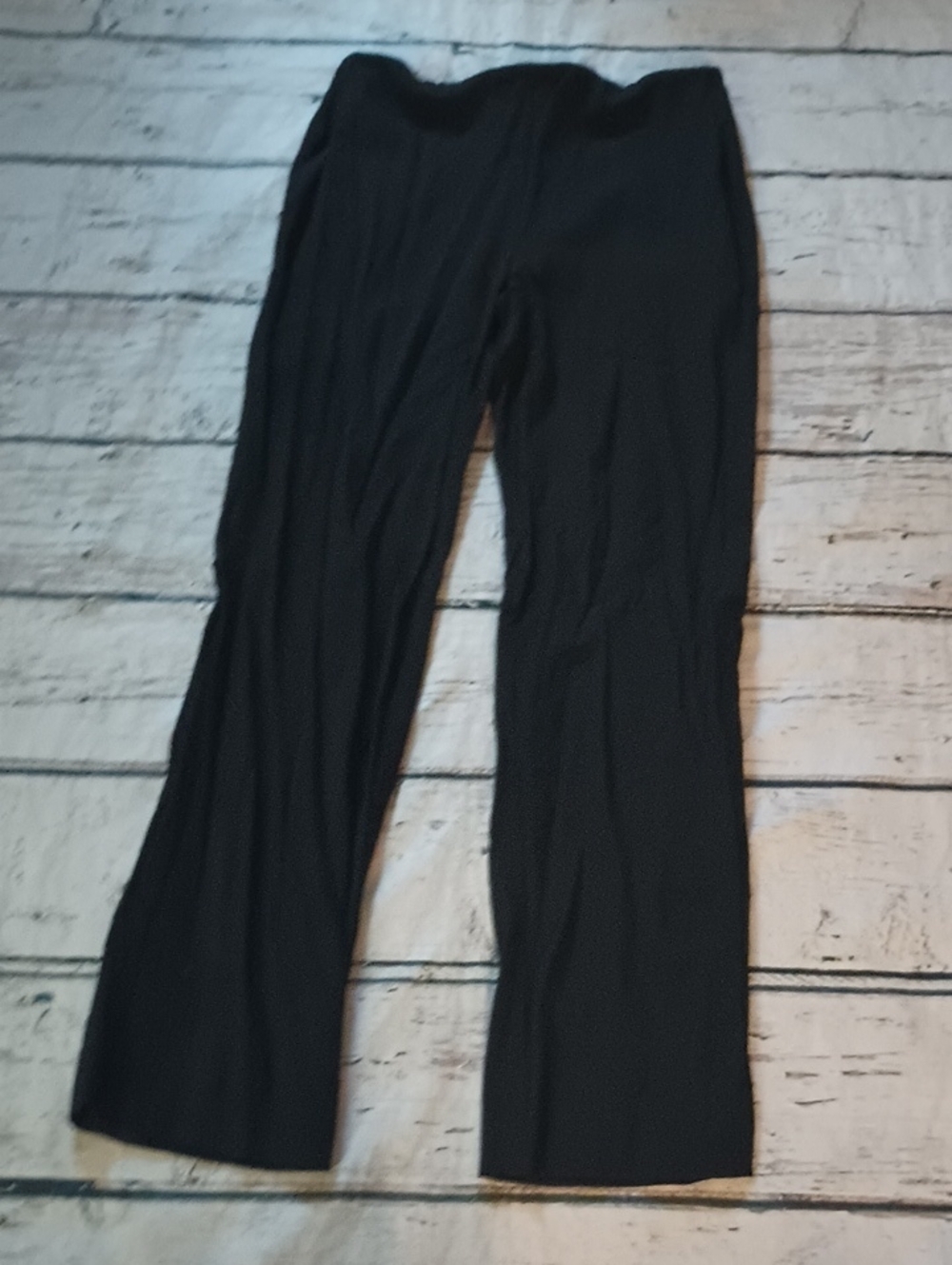 Diana Slavin Black Black Lightweight Wool Back Zip Pants Slacks XS